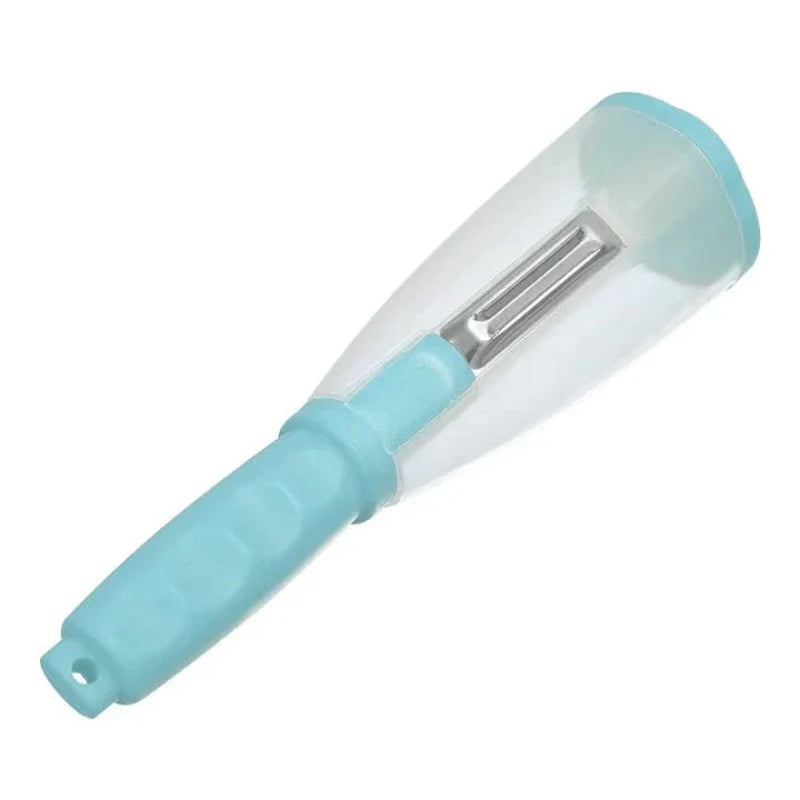 簡単に皮をむき、作業台を清潔に保ちます