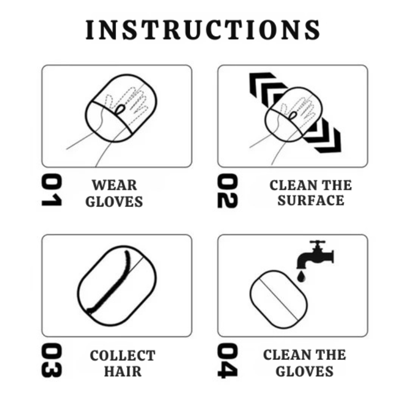 Eliminați părul de animale fără efort într-un singur gest (x4)