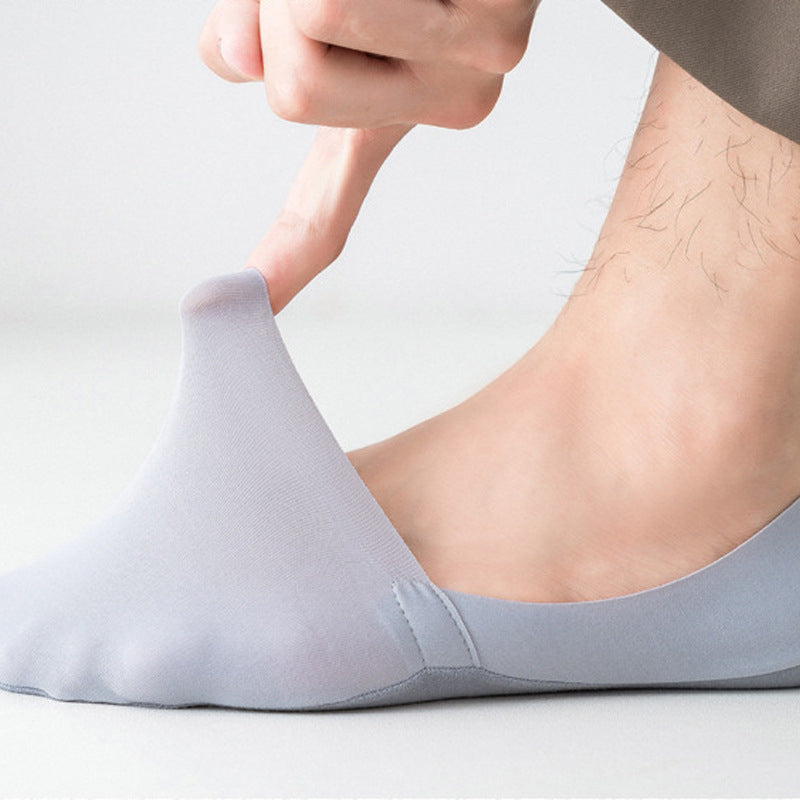 Chaussettes en soie glacée : Confort antidérapant pour vos pieds