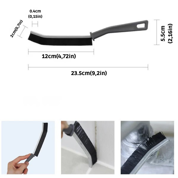 Perie de curățare curbată cu fire ultrafine 