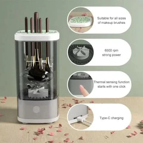 Curățător electric pentru pensule, rapid și eficient 
