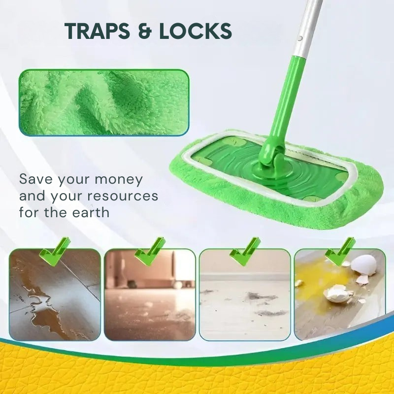 Okos és tartós takarítás ezekkel a mosható felmosóhuzatokkal (x4) 