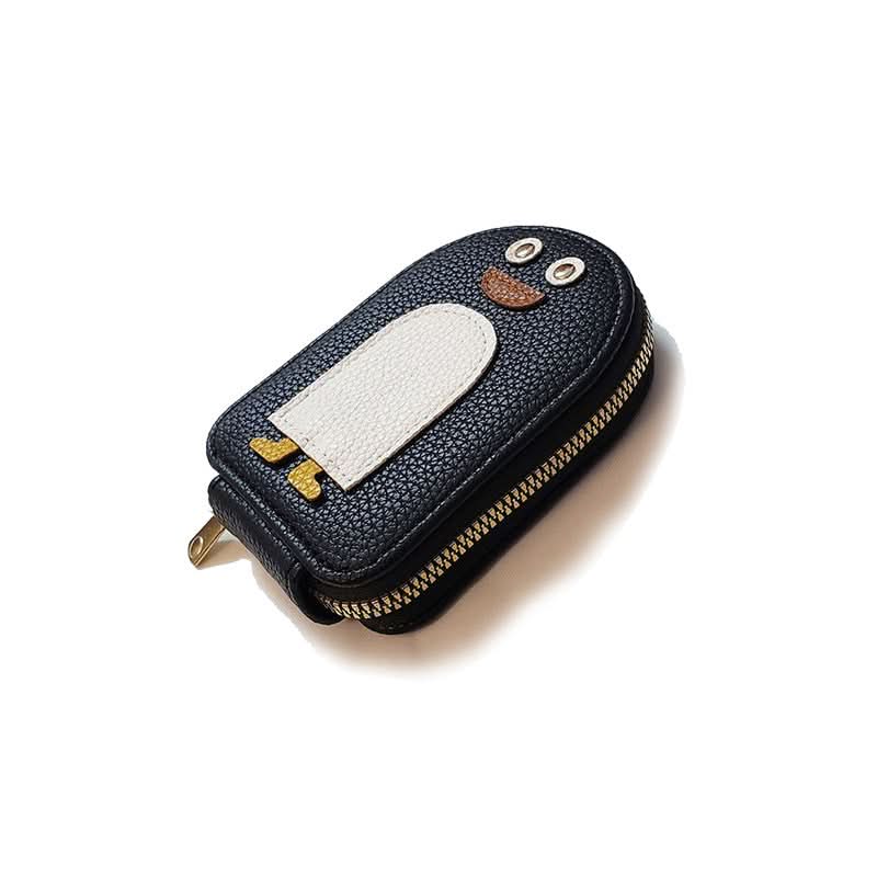Kaartjeshouder - compact en duurzaam pinguïnmotief 