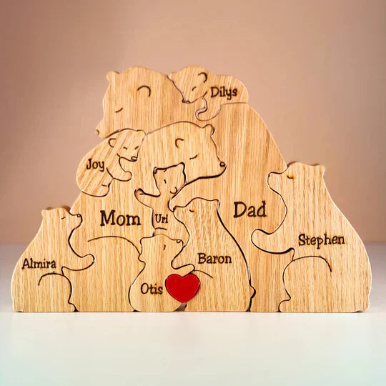 Puzzle en bois personnalisé : un souvenir familial unique