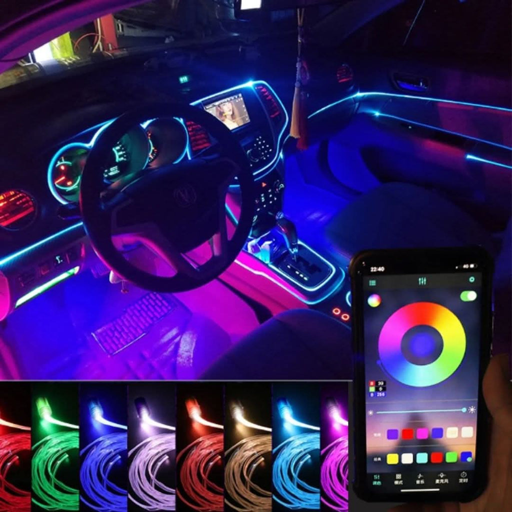 Iluminación LED para un interior de coche estilizado 