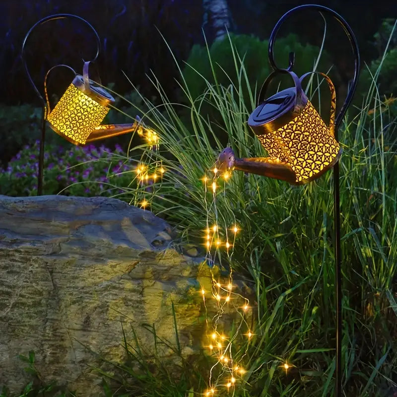Light-up watering can lantern that transforms your garden into a fairy tale 