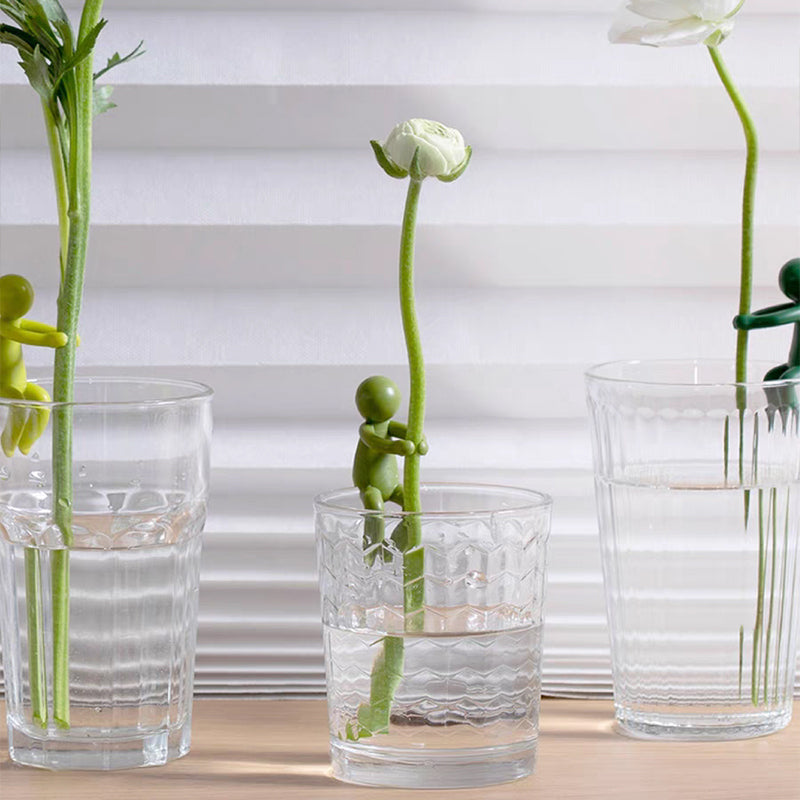 植物用の装飾的で柔軟な挿し木サポート (x3) 