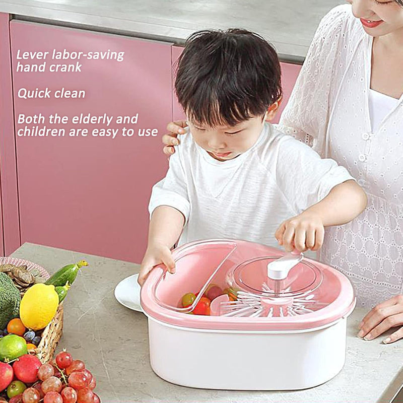 Perfect cleaning of fruits without effort or peeling 