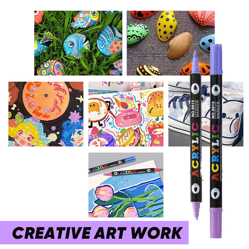 أقلام طلاء أكريليك لإبداعات نابضة بالحياة