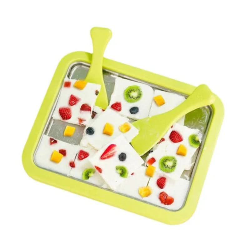 Hausgemachte Roll-Eis-Maschine – Antihaft-Kaltplatte 