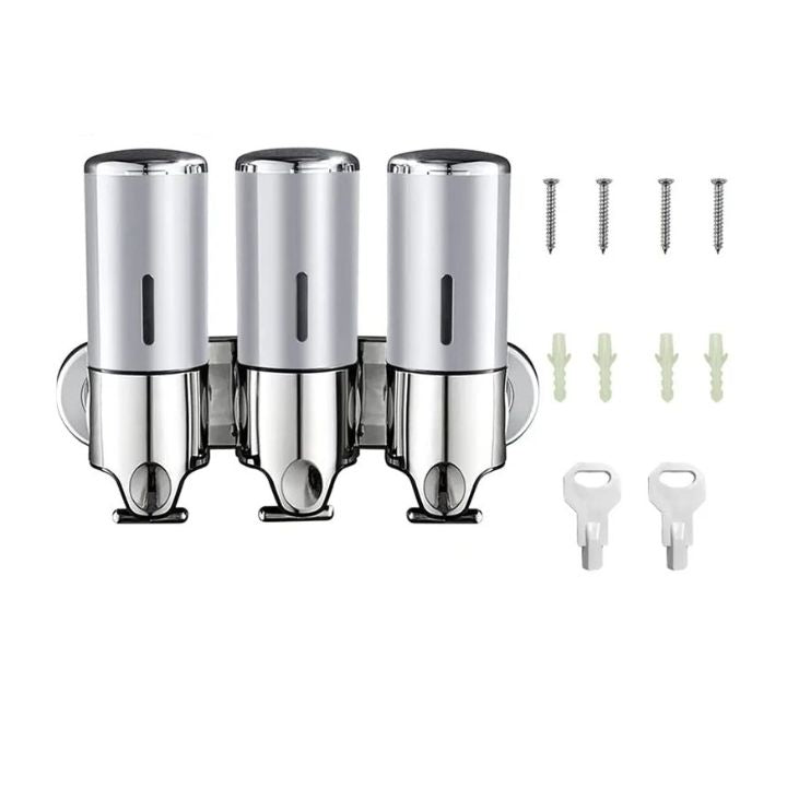 2 az 1-ben fali adagoló rendezett fürdőszobához 