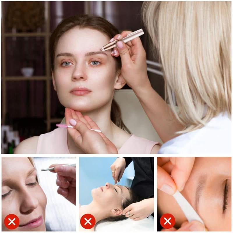 Epilație precisă și nedureroasă pentru sprâncene clare 