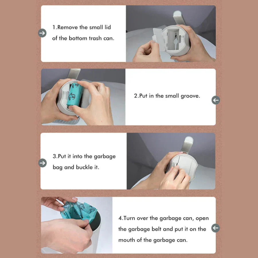 Praktieke kattenbakschep met geïntegreerde zakken 