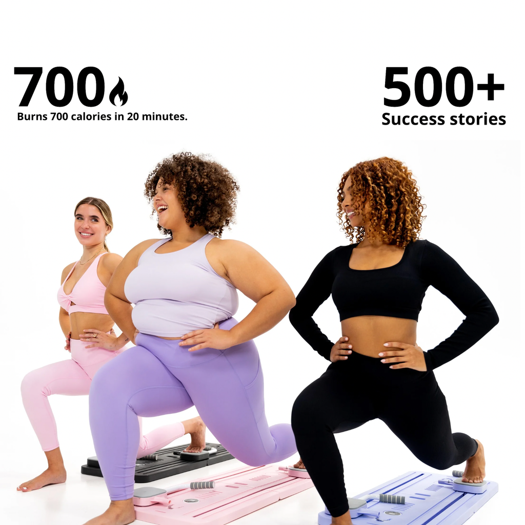 Foldable multi-use pilates board 