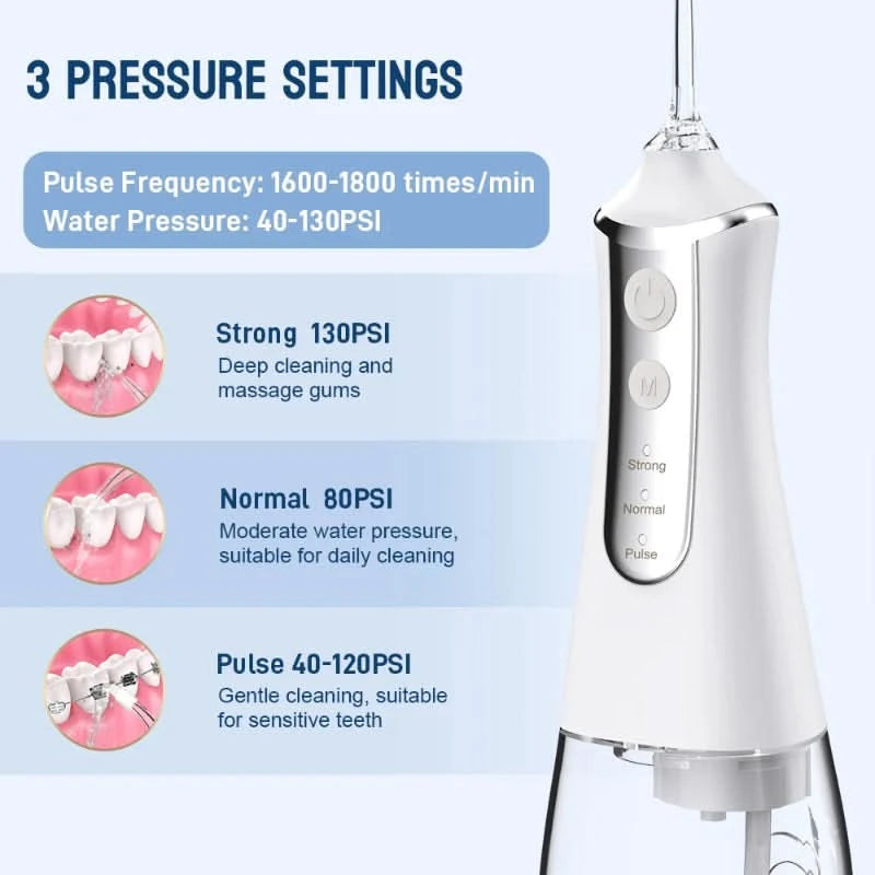 Hydropulse recargable para cuidados dentales 