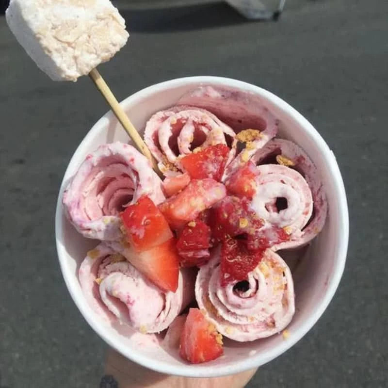 Hausgemachte Roll-Eis-Maschine – Antihaft-Kaltplatte 