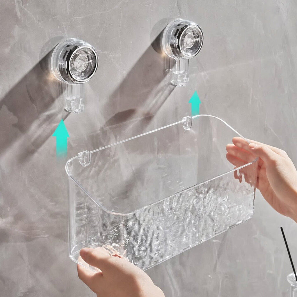 Practical wall shelf without drilling for bathroom 