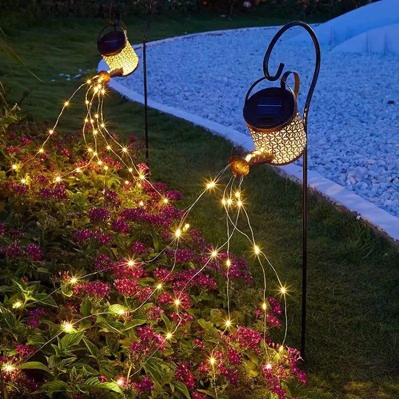 Light-up watering can lantern that transforms your garden into a fairy tale 